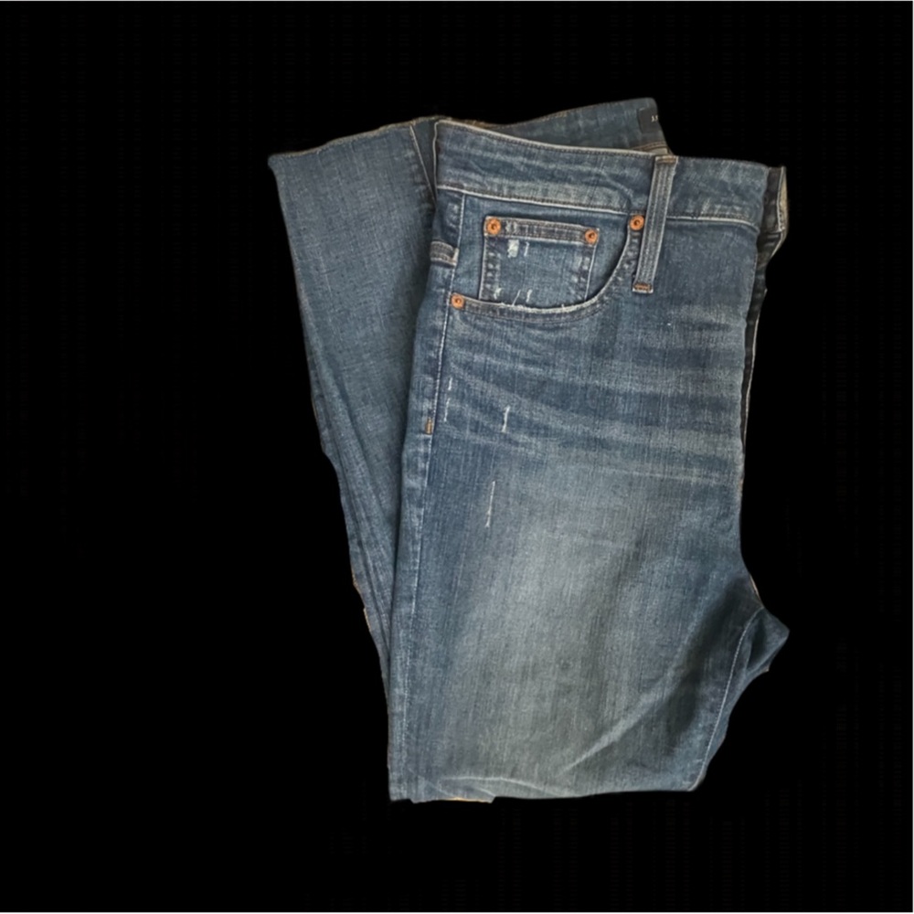J Crew Pants Womens Size 30 Blue Toothpick Buttonfly Denim - Picture 4 of 6